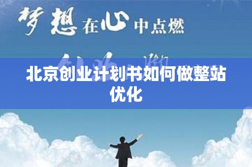 北京创业计划书如何做整站优化