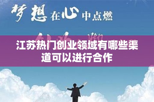 江苏热门创业领域有哪些渠道可以进行合作