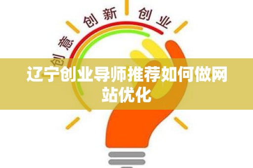 辽宁创业导师推荐如何做网站优化