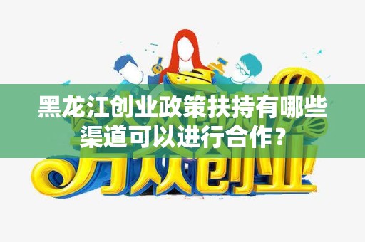 黑龙江创业政策扶持有哪些渠道可以进行合作？