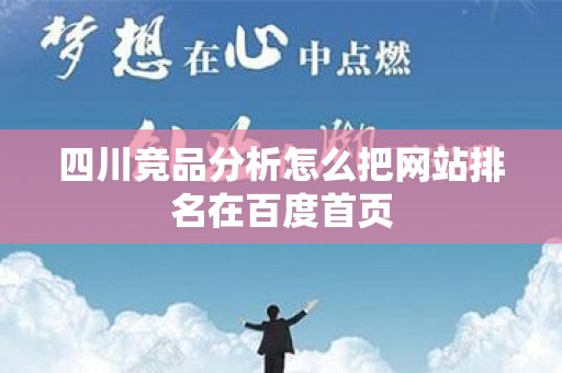 四川竞品分析怎么把网站排名在百度首页