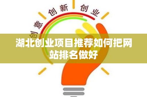 湖北创业项目推荐如何把网站排名做好