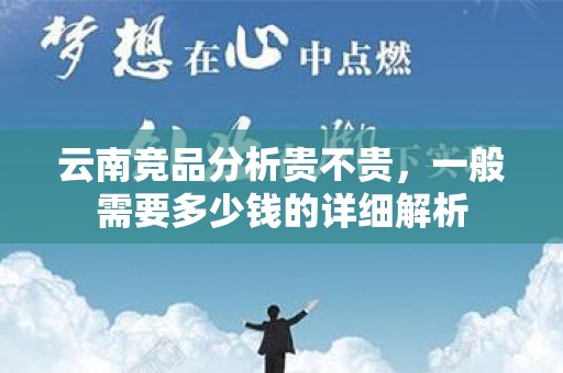 云南竞品分析贵不贵，一般需要多少钱的详细解析